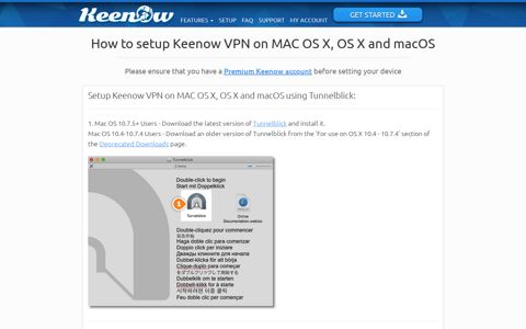 How to setup Keenow VPN on MAC OS X, OS X and macOS