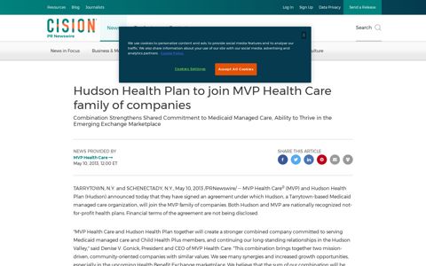 Hudson Health Plan to join MVP Health Care family of ...