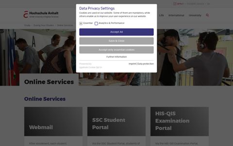 Online Services | Hochschule Anhalt