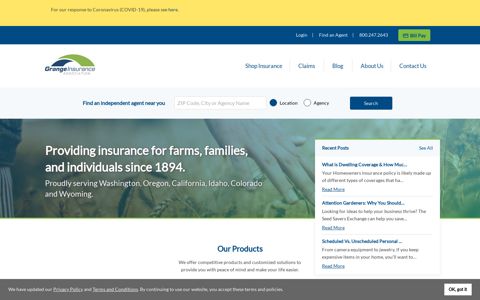 Home, Auto & Farm Insurance | Grange Insurance Association ...