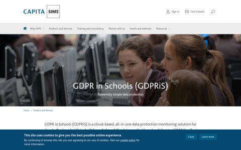 GDPR in Schools (GDPRiS) | Capita SIMS