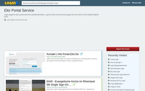 Ekir Portal Service - Loginii.com