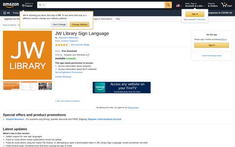 JW Library Sign Language: Appstore for Android - Amazon.com