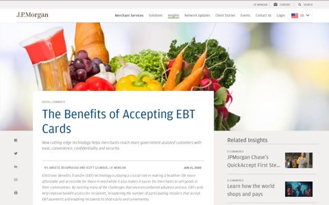 The Benefits of Accepting EBT Cards - JP Morgan