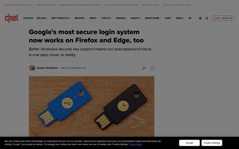 Firefox, Edge now can log into Google with hardware security ...