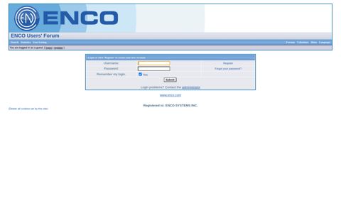 Logon - ENCO Users' Forum - ENCO Systems