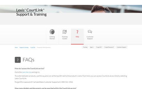 LexisNexis® CourtLink - Support & Training | Frequently Asked ...