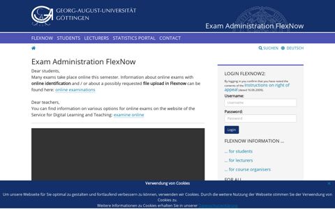 Exam Administration FlexNow - Georg-August-Universität ...