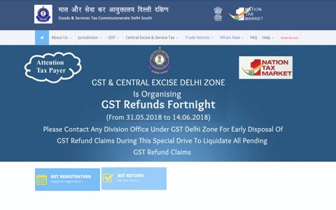 Goods & Services Tax Commissionerate Delhi South ,GST ...