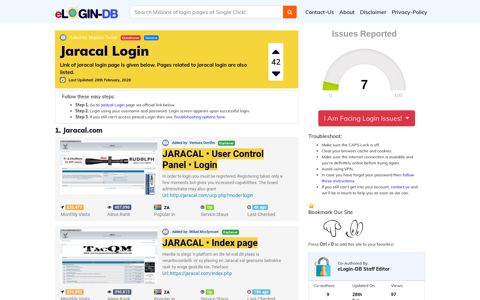Jaracal Login - A database full of login pages from all over the ...
