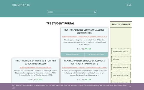 itfe student portal - General Information about Login - Logines.co.uk