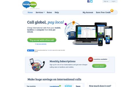 Localphone: Cheap International Calls