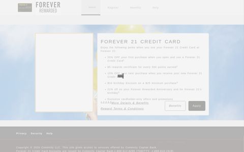 Forever 21 Credit Card - Home - Comenity