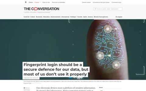 Fingerprint login should be a secure defence for our data, but ...