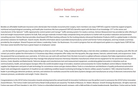 fortive benefits portal