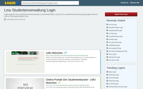 Lmu Studentenverwaltung Login | Accedi Lmu ... - Loginii.com