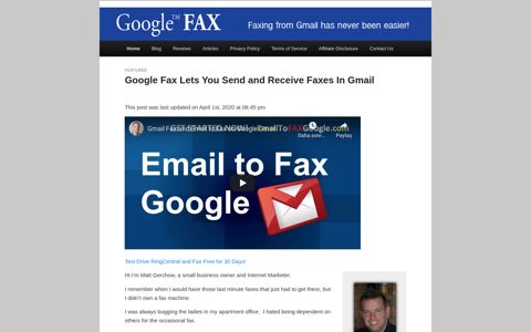 Gmail Fax – Fax From Google and Gmail