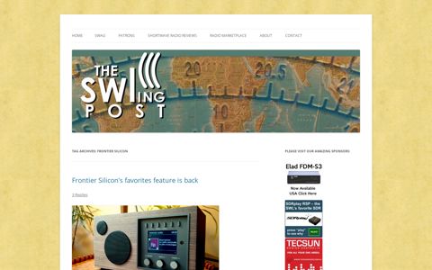 Frontier Silicon | The SWLing Post - SWLing.com