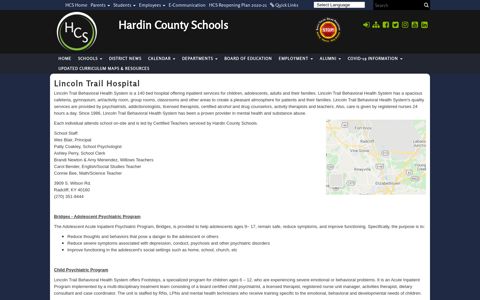 Lincoln Trail Hospital - Hardin County Schools