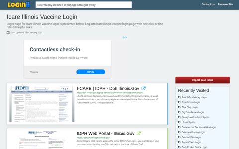 Icare Illinois Vaccine Login - Loginii.com