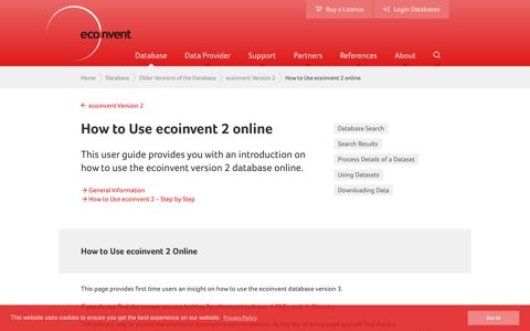 How to Use ecoinvent 2 online – ecoinvent