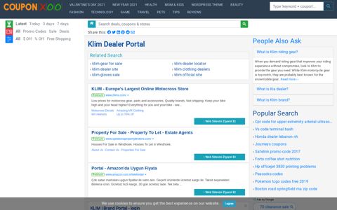 Klim Dealer Portal - 11/2020 - Couponxoo.com