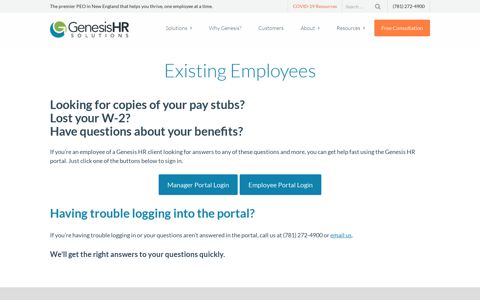 Existing Employees - Genesis HR Solutions