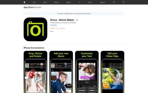 ‎Kizoa - Movie Maker on the App Store