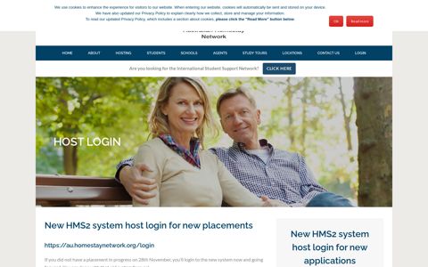 Host Login - Australian Homestay Network