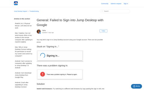 General: Failed to Sign into Jump Desktop with Google ...