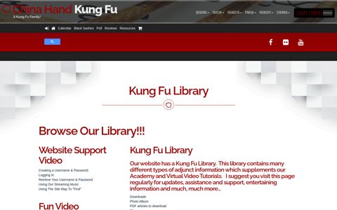 Kung Fu Library - China Hand Kung Fu