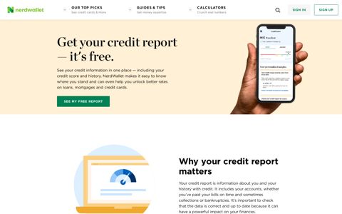 Free Credit Report, Anytime - NerdWallet