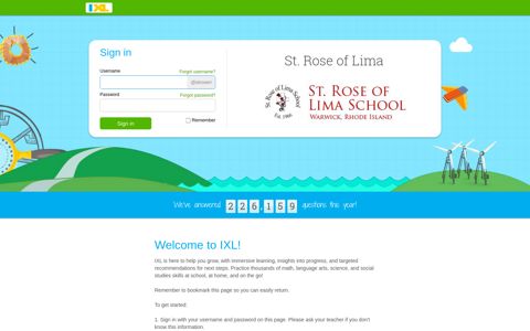St. Rose of Lima - IXL