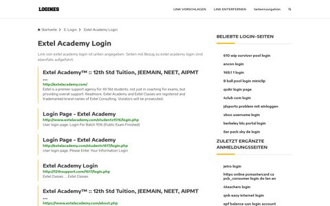 Extel Academy Login | Allgemeine Informationen zur Anmeldung