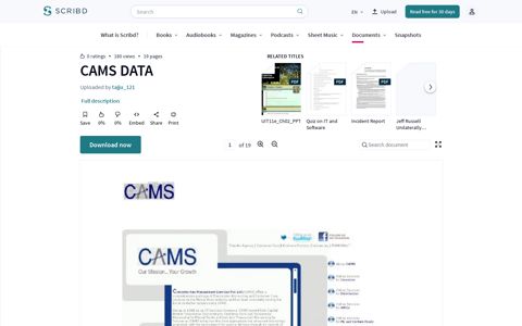 CAMS DATA | Cheque | Investor - Scribd
