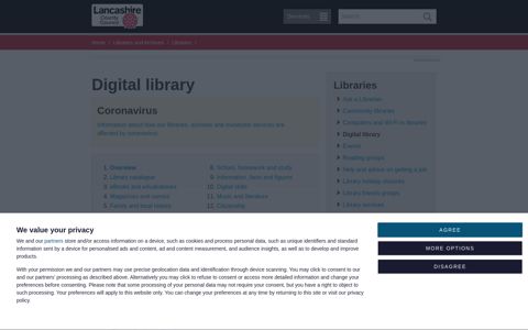 Digital library - Lancashire County Council