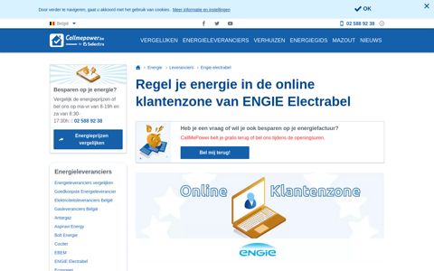 Regel je energie in de online klantenzone van ENGIE Electrabel