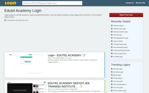 Edutel Academy Login - Loginii.com