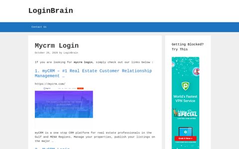 mycrm login - LoginBrain