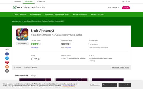 Little Alchemy 2 Review for Teachers | Common Sense ...