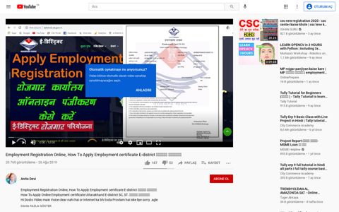 Employment Registration Online, How To Apply ... - YouTube