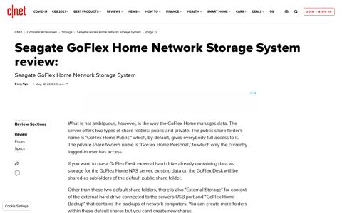 Seagate GoFlex Home Network Storage System review ...