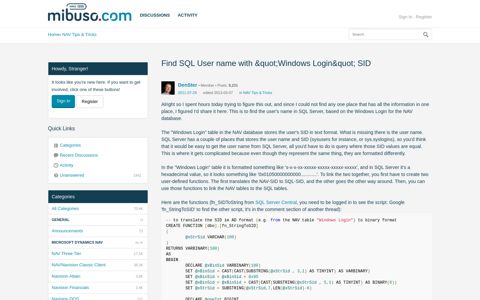 Find SQL User name with "Windows Login" SID — mibuso.com