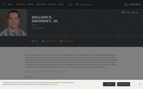 William Growney Lawyer / Attorney | Goodwin