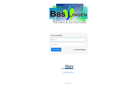 IServ - bbs-lingen-tg.eu: Anmelden