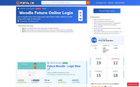 Moodle Futura Online Login - Portal-DB.live