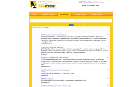 ezchildtrack parent portal login - Yellowbrowser - Yellow Web ...