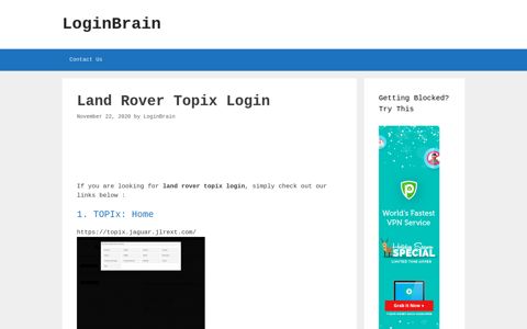 land rover topix login - LoginBrain