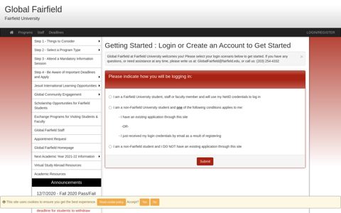 Login or Create an Account to Get Started - Global Fairfield