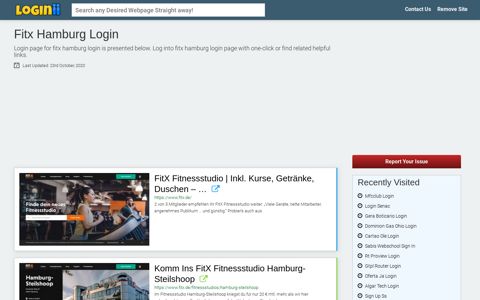 Fitx Hamburg Login | Accedi Fitx Hamburg - Loginii.com